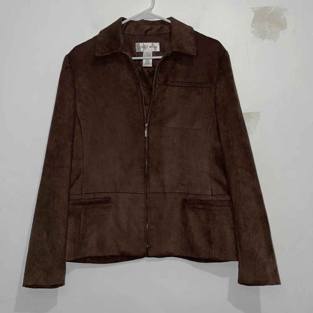 Size 10  Vintage Jones Wear Brown Coat Jacket